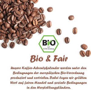 
                  
                    Kaffee-Adventskalender "Bio/Fair" 2025 mit 24 Biologischen, Raritäten- und Fair gehandelten Kaffees aus aller Welt
                  
                