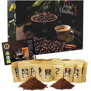 
                  
                    Kaffee-Adventskalender "Bio/Fair" 2025 mit 24 Biologischen, Raritäten- und Fair gehandelten Kaffees aus aller Welt
                  
                