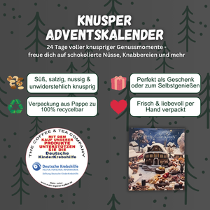 
                  
                    Snack Adventskalender 2025 „Knusper Mix“ | 24 Päckchen leckere Knabbereien für den Advent | Knusperkalender mit einer Mischung aus Mandeln, Cranberrys & Erdnüssen
                  
                