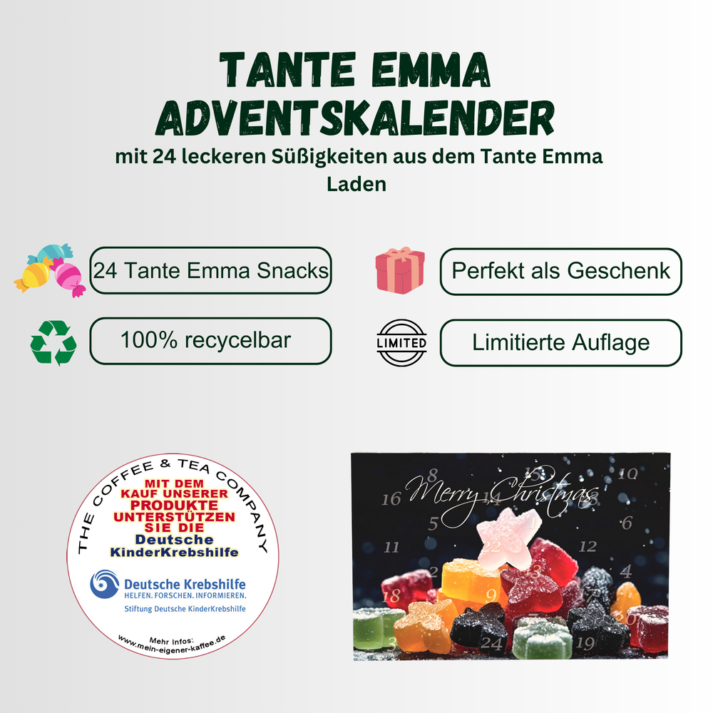 
                  
                    Tante Emmas Adventskalender - 24 leckere Süßigkeiten aus der Kindheit
                  
                
