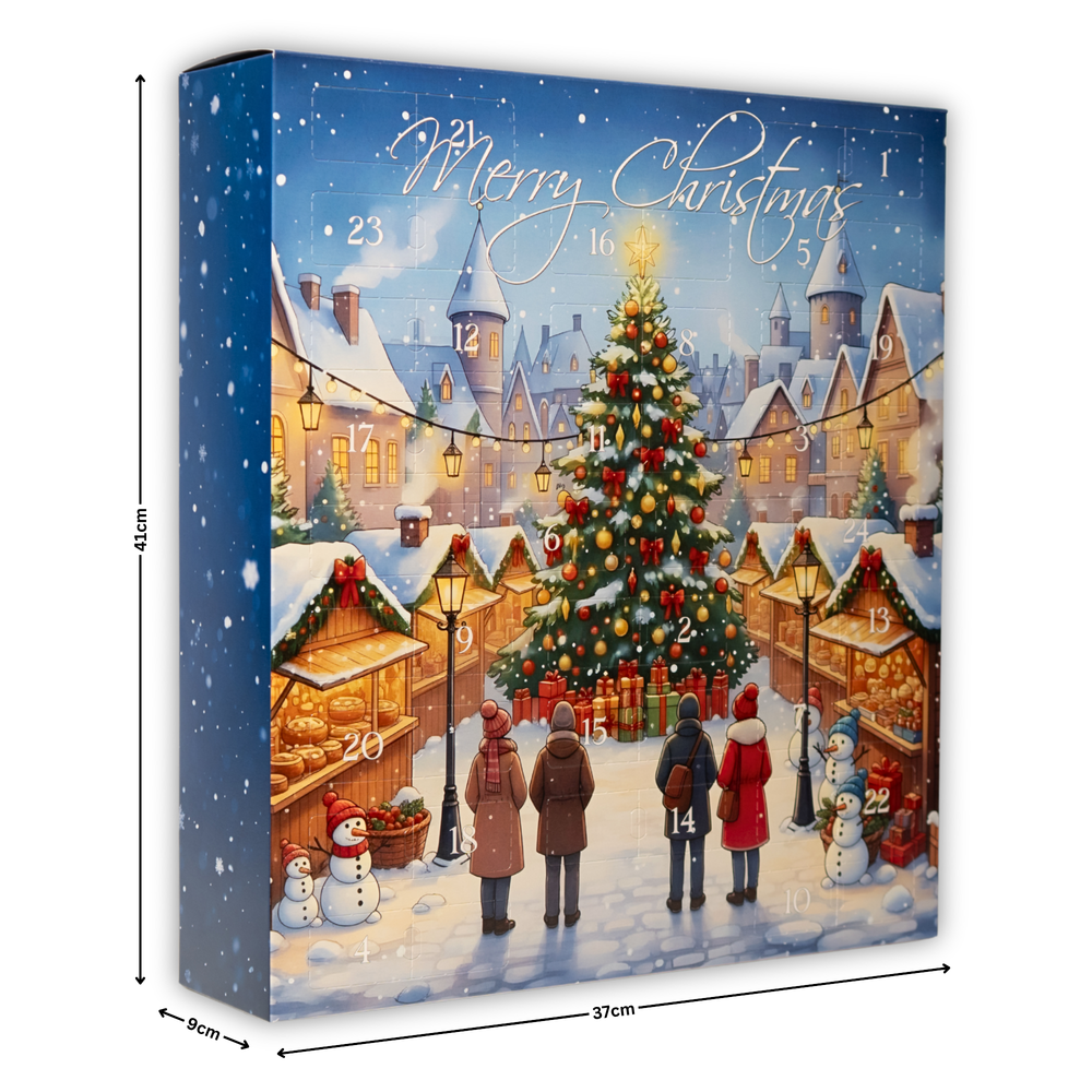 
                  
                    Snack Adventskalender 2025 Weihnachtsmarkt | 24 Süßigkeiten wie man sie vom Weihnachtsmarkt kennt | Weihnachtskalender mit vielen Knabbereien
                  
                