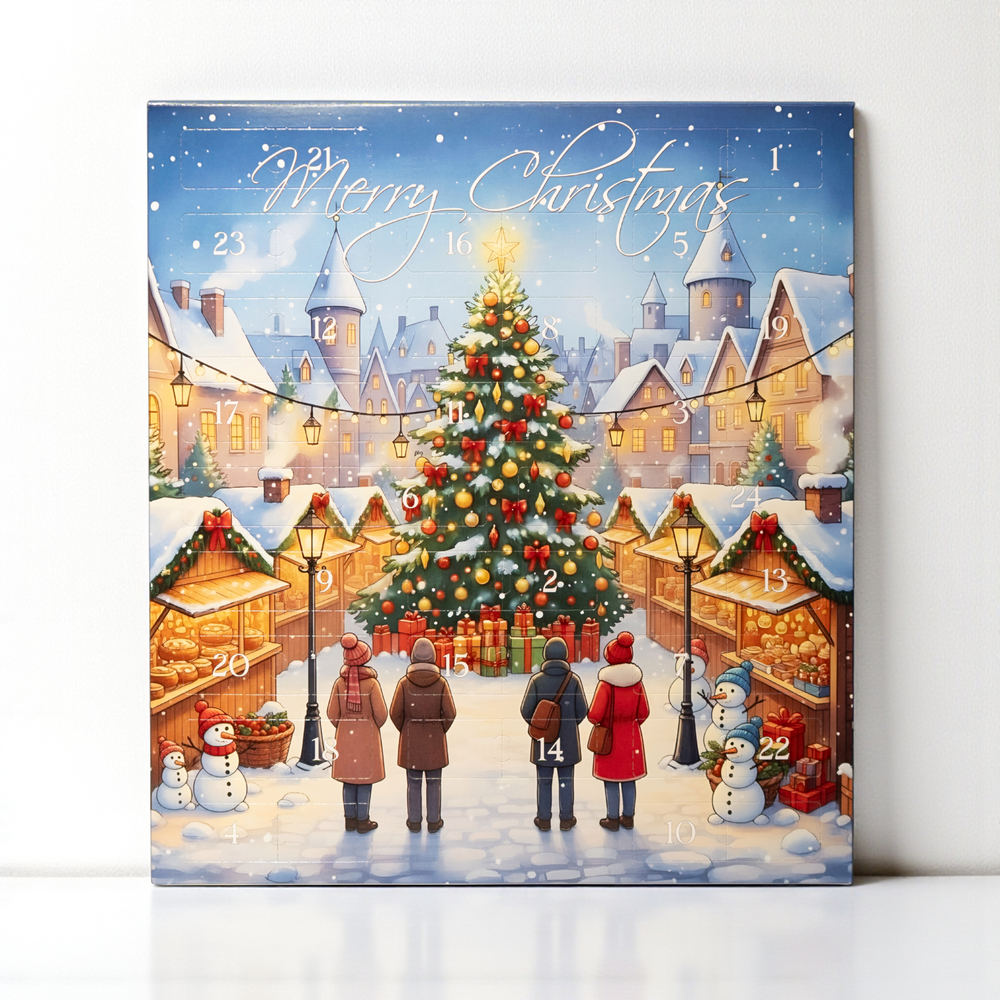 
                  
                    Snack Adventskalender 2025 Weihnachtsmarkt | 24 Süßigkeiten wie man sie vom Weihnachtsmarkt kennt | Weihnachtskalender mit vielen Knabbereien
                  
                