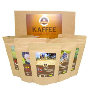 
                  
                    Kaffee Globetrotter Bio Box - "Erlesene Bio-Kaffees" Geschenkset mit Info-Broschüre
                  
                