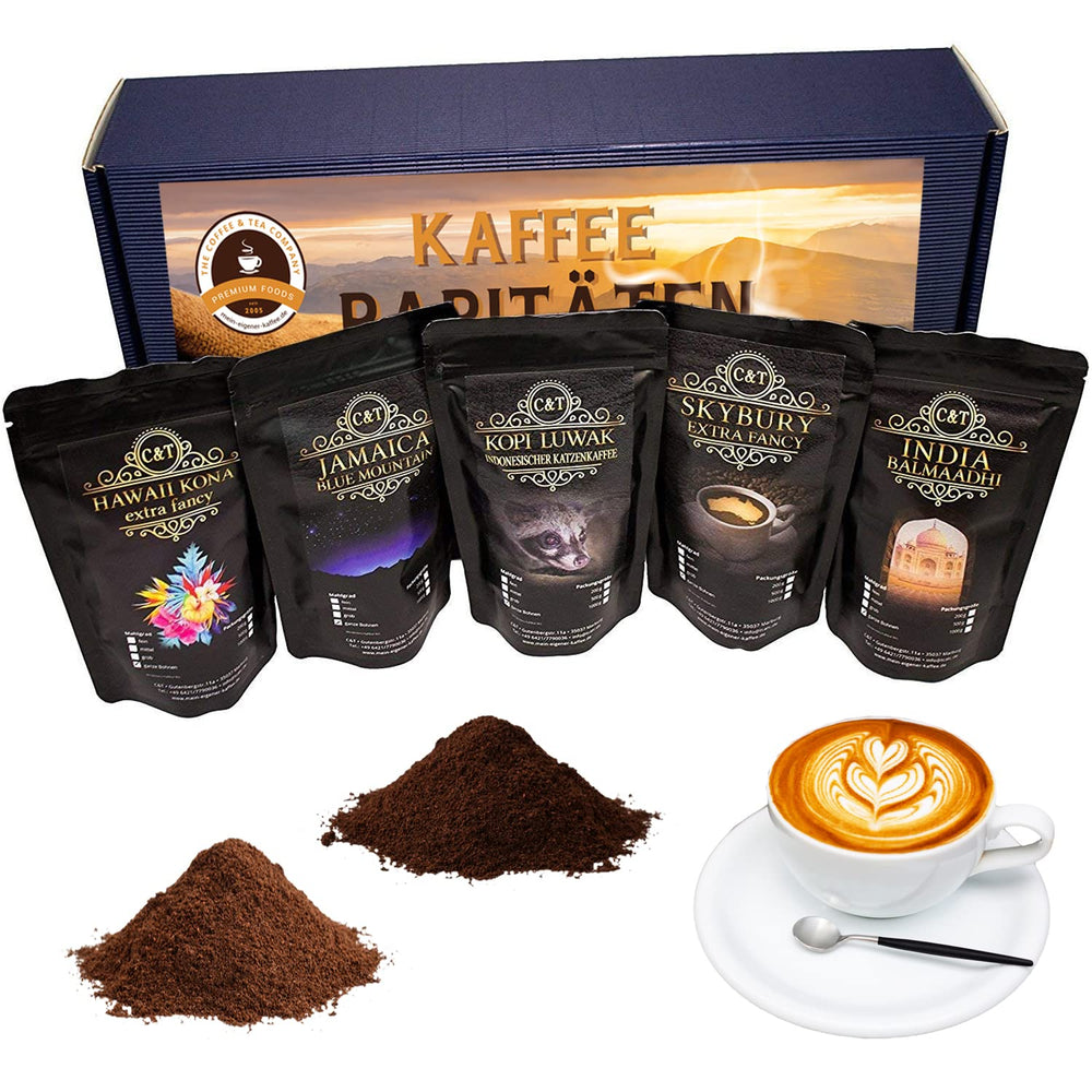 
                  
                    Edles Und Hochwertiges Geschenkset - Fünf Exklusive Kaffeeraritäten
                  
                