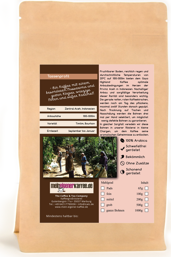 
                  
                    Kaffee Globetrotter - Bio Sumatra Mandheling Gayo Highland
                  
                