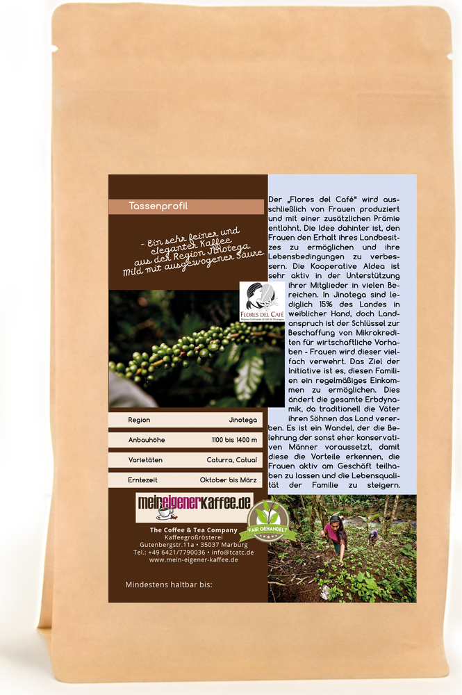 
                  
                    Kaffee Globetrotter - Kaffee Mit Herz - Nicaragua Fancy Flores del Café
                  
                