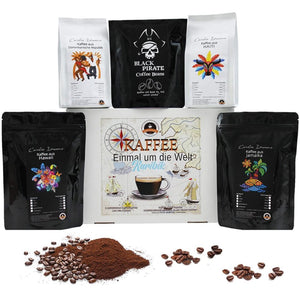 
                  
                    Kaffee "Einmal um die Welt" - Karibik Box - 5 ausgefallene Kaffee Sorten - 4 x 100 g + 1 x 65 g
                  
                