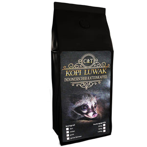 
                  
                    Kaffee Rarität Geschenk Katzenkaffee Kopi Luwak
                  
                