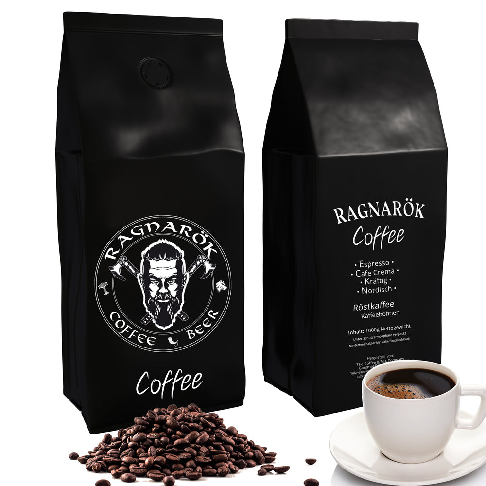 C&T Ragnarök Coffee ganze Kaffeebohnen - als Espresso und Cafe Crema trinkbar