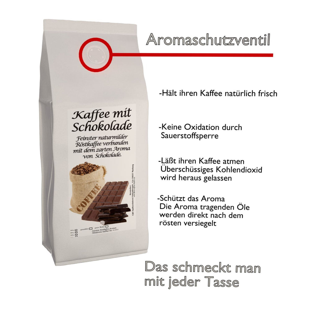 
                  
                    Aromakaffee Schokolade Flavoured Coffee
                  
                