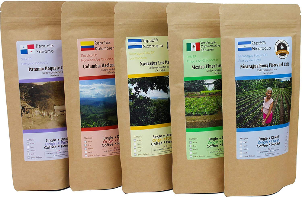 
                  
                    Kaffee Globetrotter Fair gehandelt Box - "Kaffee mit Herz" Geschenkset mit Info-Broschüre
                  
                