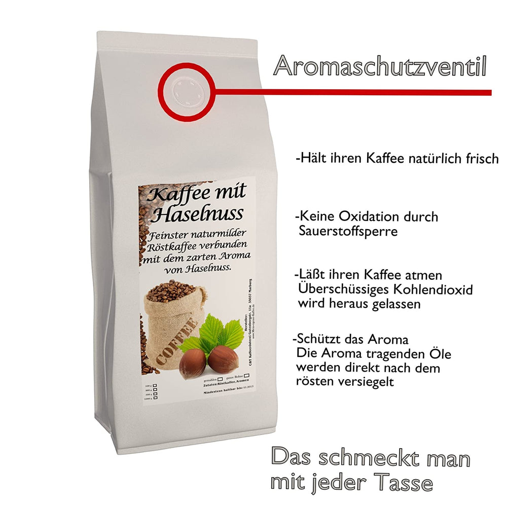 
                  
                    Aromakaffee Haselnuss Flavoured Coffee
                  
                