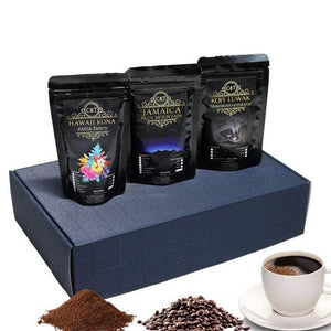 
                  
                    Edles und hochwertiges Geschenk Set Kaffee - Katzenkaffe Kopi Luwak, Jamaika, Hawai Kona
                  
                